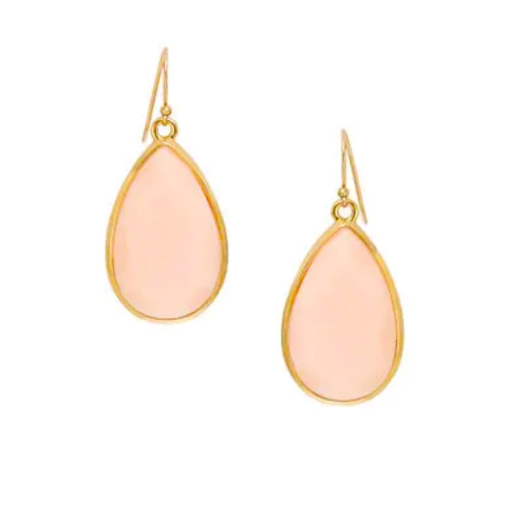 Kate Spade Day Tripper Blush/Gold Teardrop Earrings